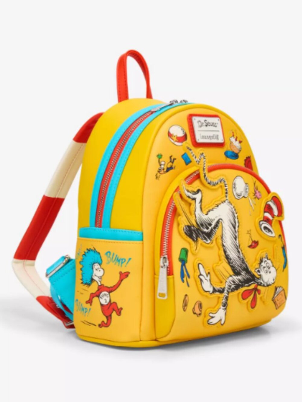 Loungefly Dr. Seuss The Cat In The Hat Falling Icons Mini Backpack - BoxLunch Ex